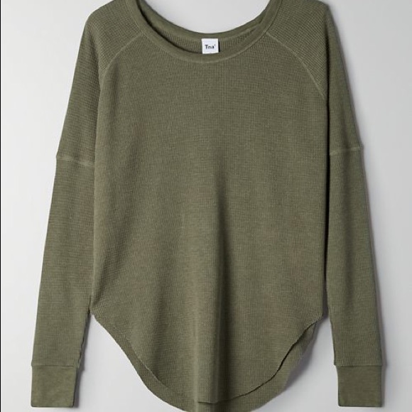 TNA waffle knit thermal NWT!